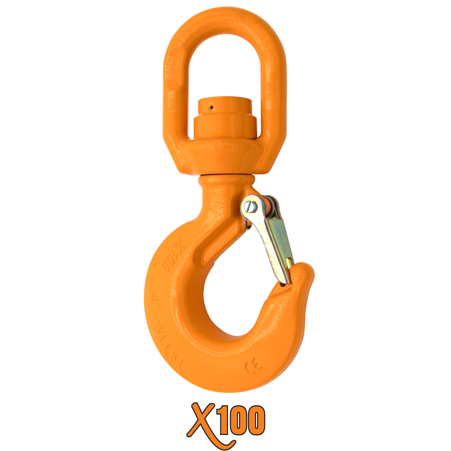 Swiveled Eye Hoist Hook with Bearing