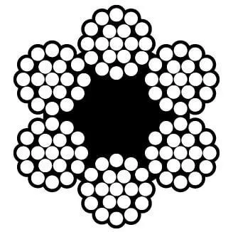 Bright Fiber Core 6X19 and 6X37 Class EIPS Wire Rope
