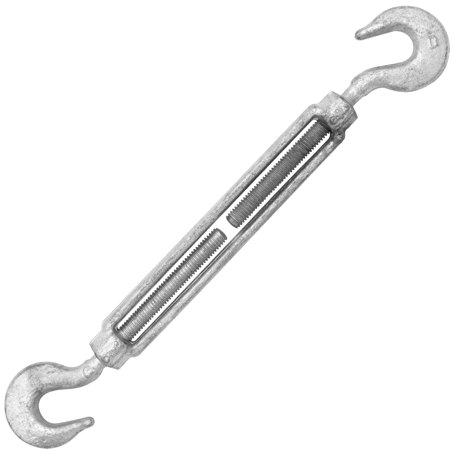 Hook & Hook Galvanized Turnbuckles