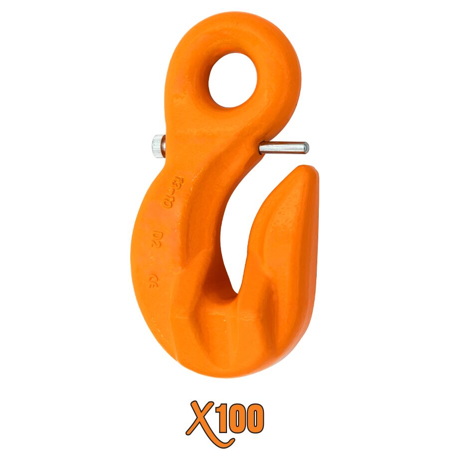 X100® Grade 100 Eye Grab Hooks with Latch