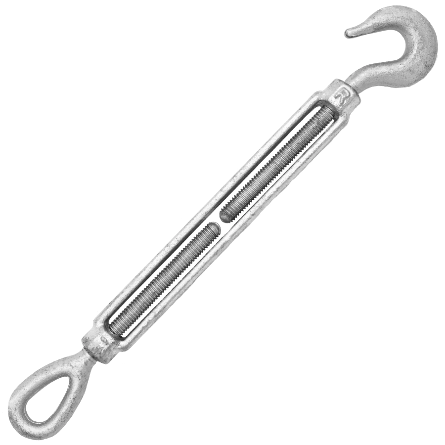 Eye & Hook Galvanized Turnbuckles Eye & Hook Galvanized Turnbuckles