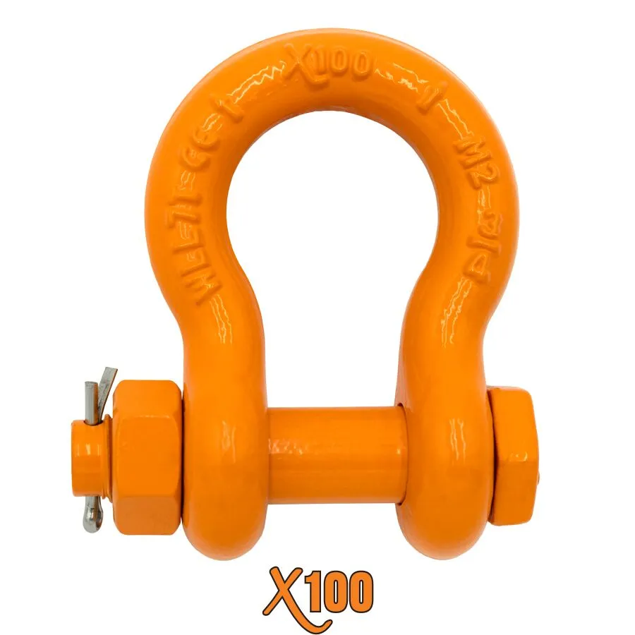 X100® All Alloy Bolt Type Anchor Shackles X100® All Alloy Bolt Type Anchor Shackles