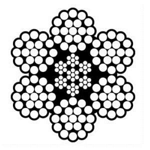 Bright IWRC Steel Core EIPS 6X19 6X37 Class Wire Rope