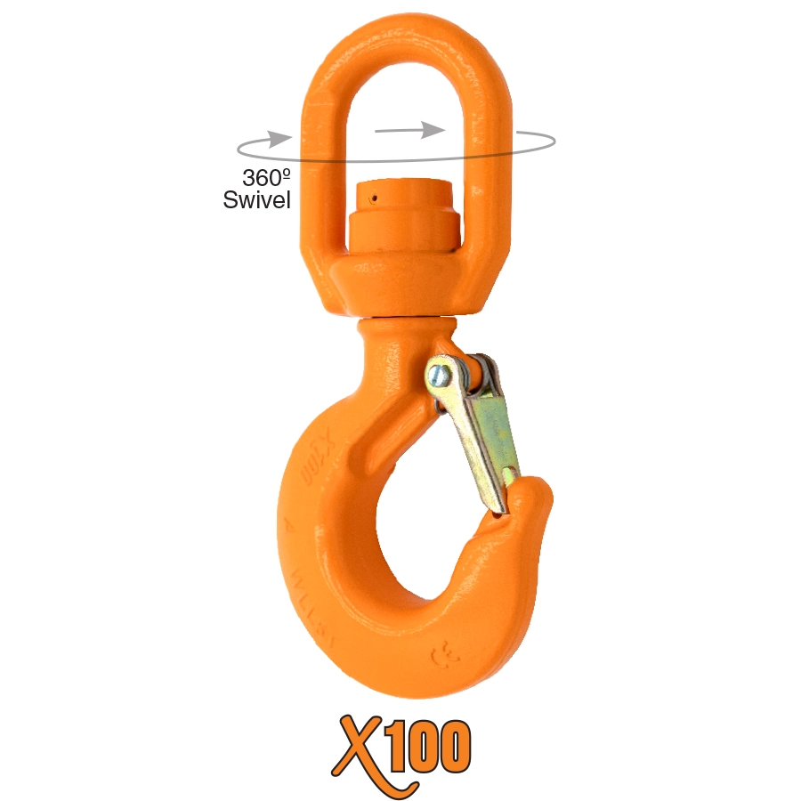 X100® Swivel Eye Hoist Hooks with Ball Bearing X100® Swivel Eye Hoist Hooks with Ball Bearing