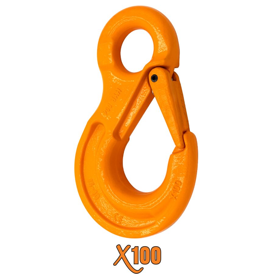 X100® Grade 100 Eye Sling Hooks With Latch X100® Grade 100 Eye Sling Hooks With Latch