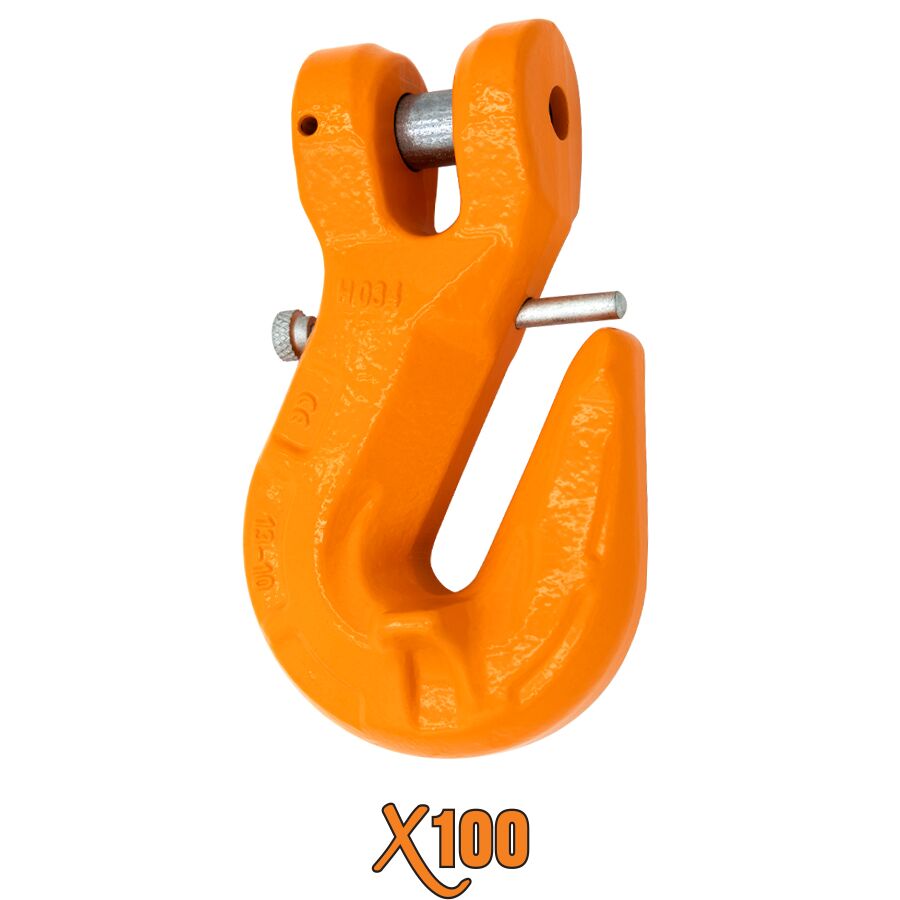 X100® Grade 100 Clevis Grab Hooks with Latch X100® Grade 100 Clevis Grab Hooks with Latch