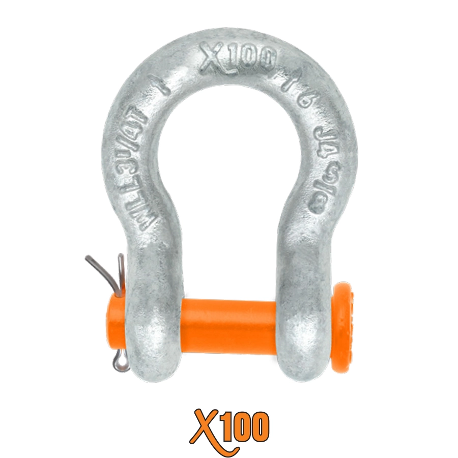 X100® Round Pin Anchor Shackles