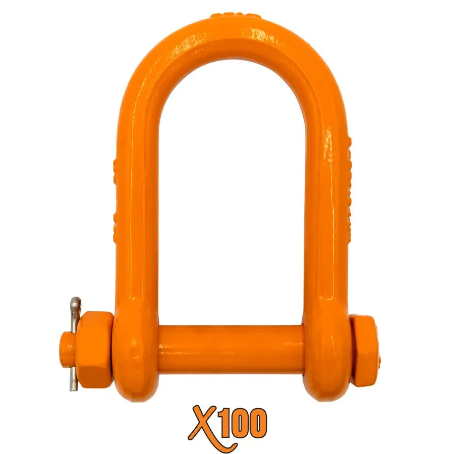 X100® All Alloy Bolt Type Long Reach Shackles X100® All Alloy Bolt Type Long Reach Shackles