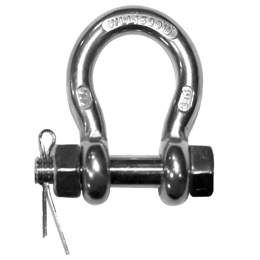 Stainless Steel Type 316 Bolt Type Anchor Shackles Stainless Steel Type 316 Bolt Type Anchor Shackles