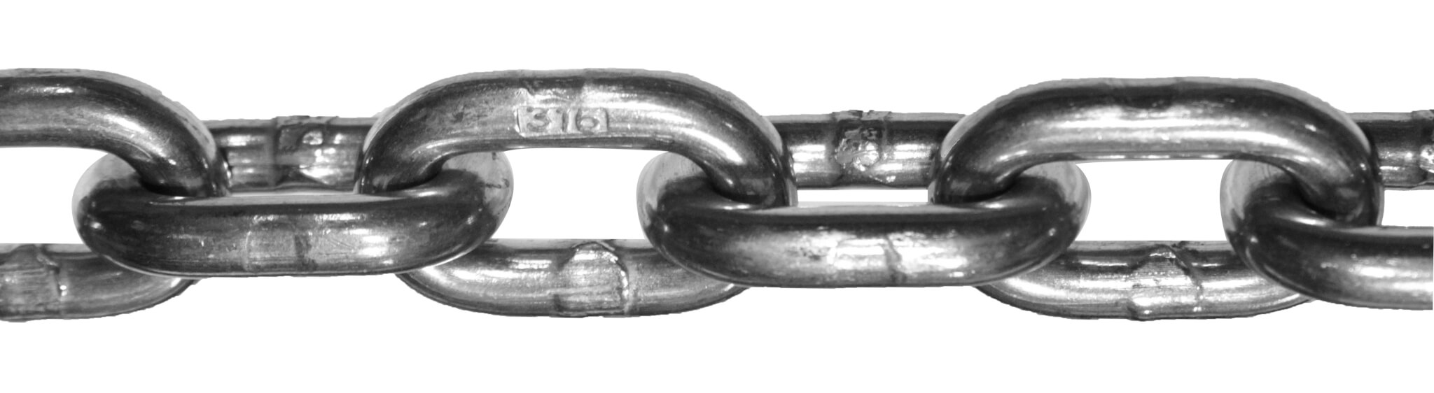 Stainless Steel Proof Coil Chain By The Foot - 5/8 - T316