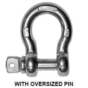 Stainless Steel Type 316 Screw Pin Anchor Shackles