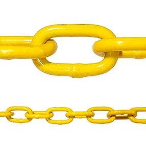 Yellow Powder Coated Chain