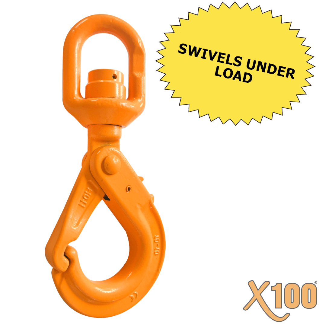 Excel Self-locking Swivel Hook w/ Needle Bearings for Chain and