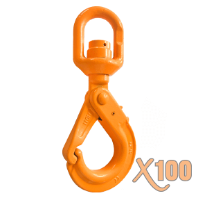 Swivel Self Locking Hook with Ball Bearing