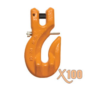 X100 Grade 100 Lockable Alloy Grab Hooks with Clevis – Advantage