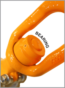 Oilfield Swivel Clevis Sling Hook Assembled with Bearing & Shackle