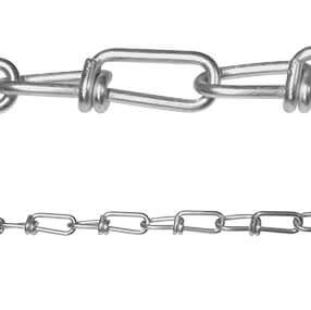 Double Loop Chain - Zinc Plated