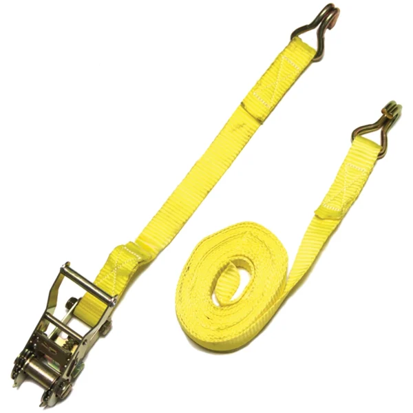 1″ Ratchet Tie-Downs with Double J-Hook