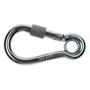 Stainless Steel Eye & Screw Lock Spring Hook