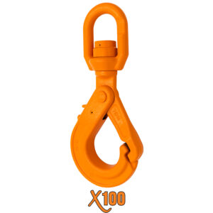 X100® Grade 100 Swivel Self Locking Hooks with Bearing
