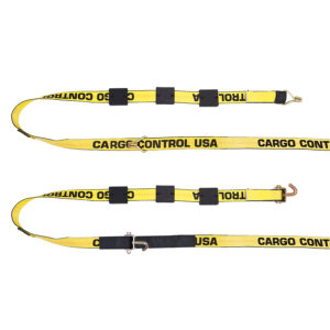 Wheel Straps with 3 Tire Grippers & Yellow 15K Webbing